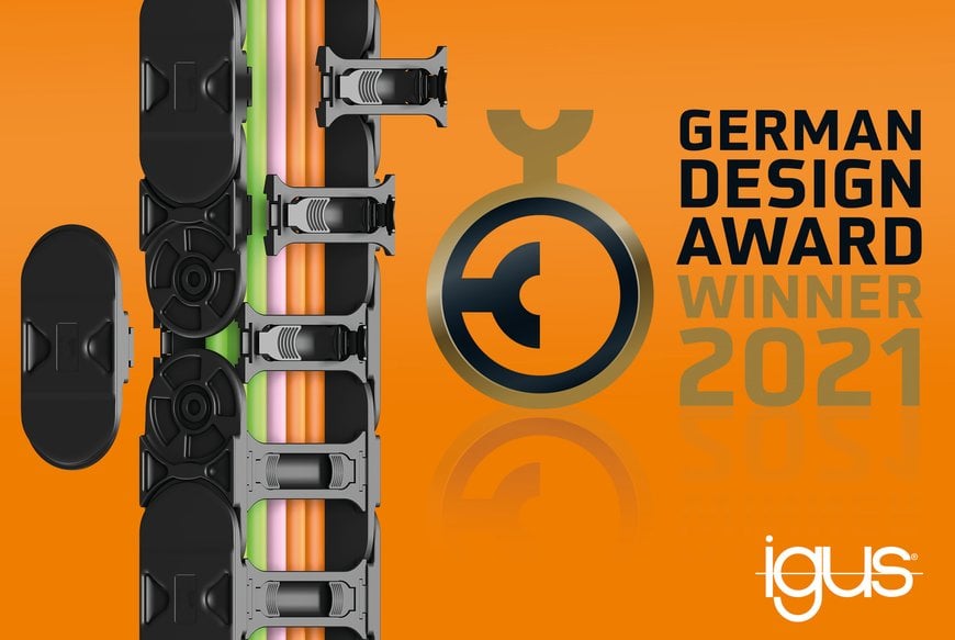 Geheimnisse der Natur genutzt: igus Energiekette E4Q gewinnt German Design Award